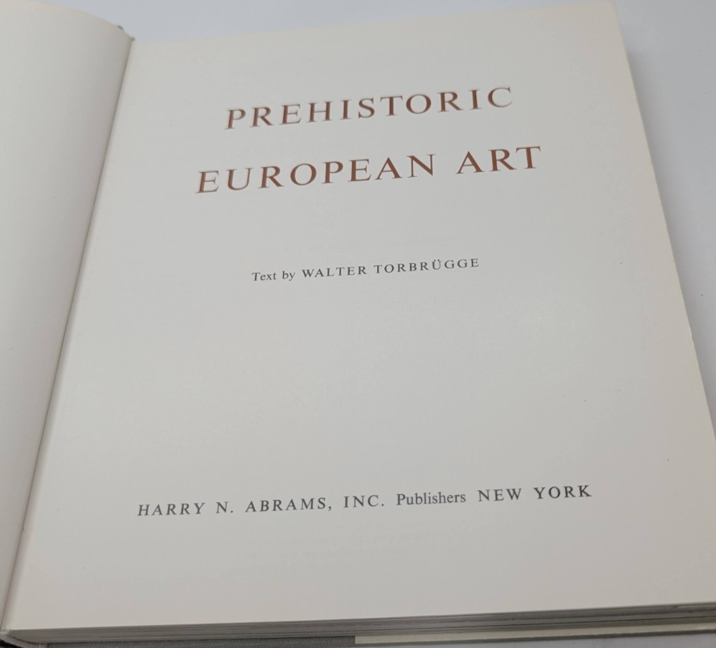 Prehistoric European Art by Torbrugge, Walter - book detail 5