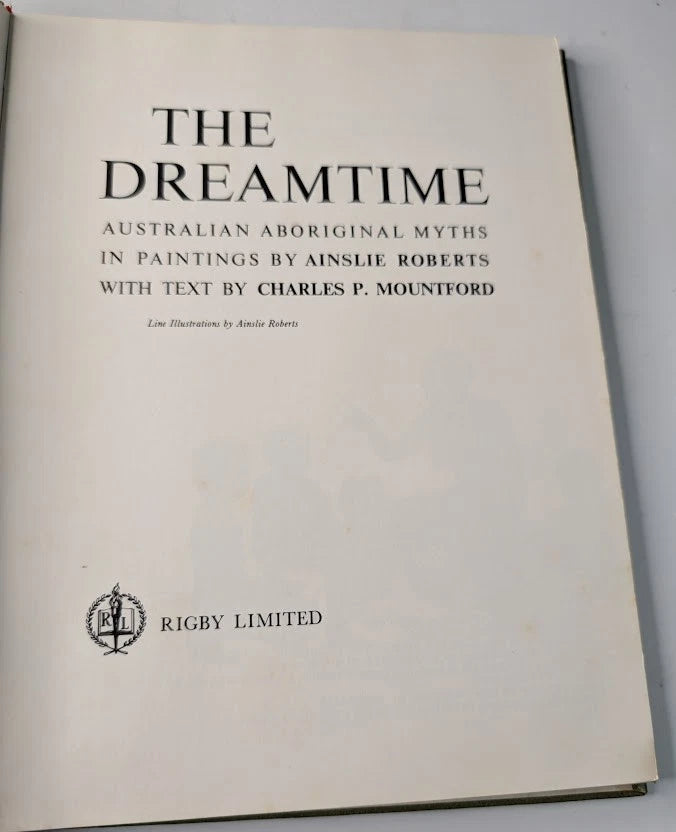 The Dreamtime: Australian Aboriginal Myths in Paintings, 1965 hardcover, copy photograph 5
