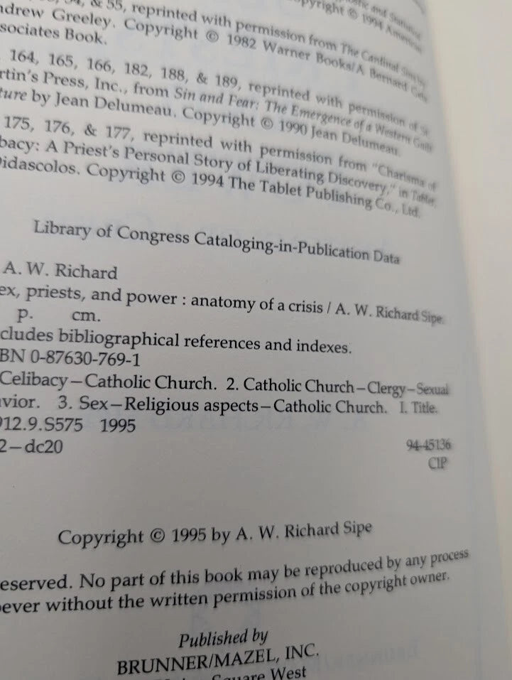 Sex, Priests, And Power: Anatomy Of A Crisis ( No DJ)