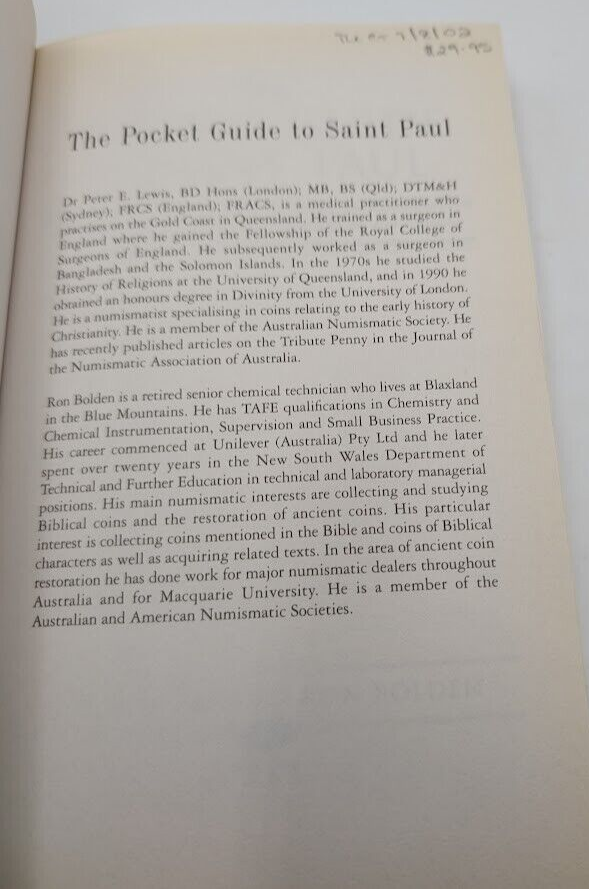 The Pocket Guide to Saint Paul- Coins encountered by the Apostle on his travels - book detail 4