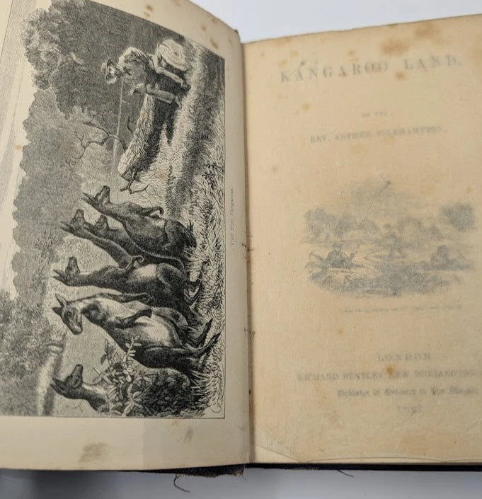Kangaroo Land Rev. Arthur Polehampton 1862 Australian History of Exploration