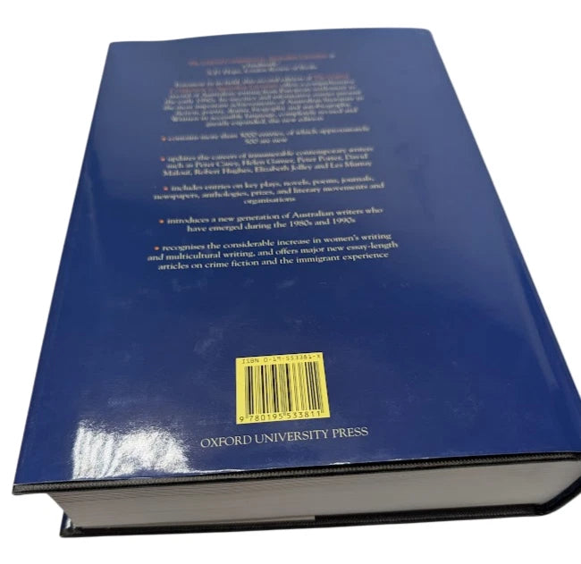 The Oxford Companion to Australian Literature, 1995 hardcover, copy photograph 2