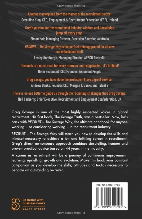 Recruit The Savage Way: Skills, attitudes & tactics to be outstanding recruit - book detail 2