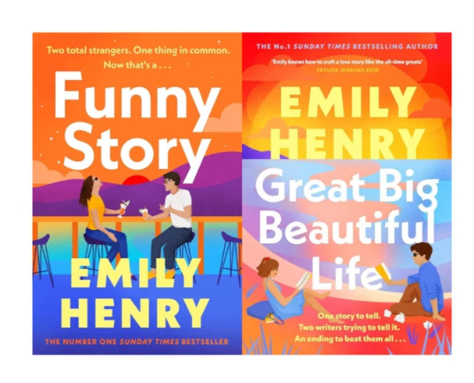 Emily Henry Book Bundle: Funny Story + Great Big Beautiful Life - front covers