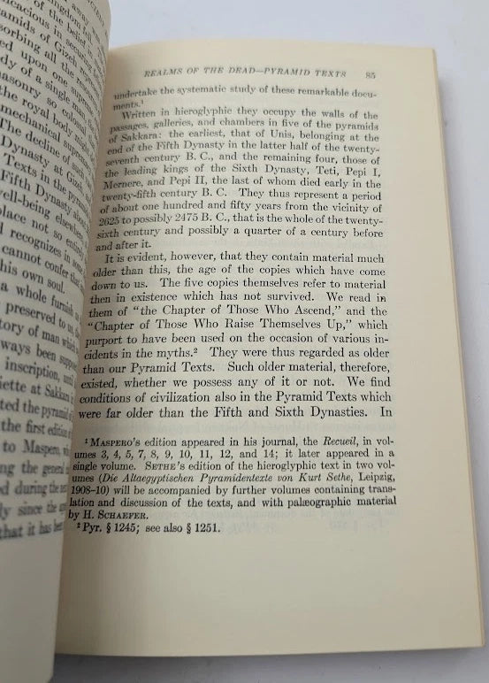 Development of Religion and Thought in Ancient Egypt James H Breasted PB 1959