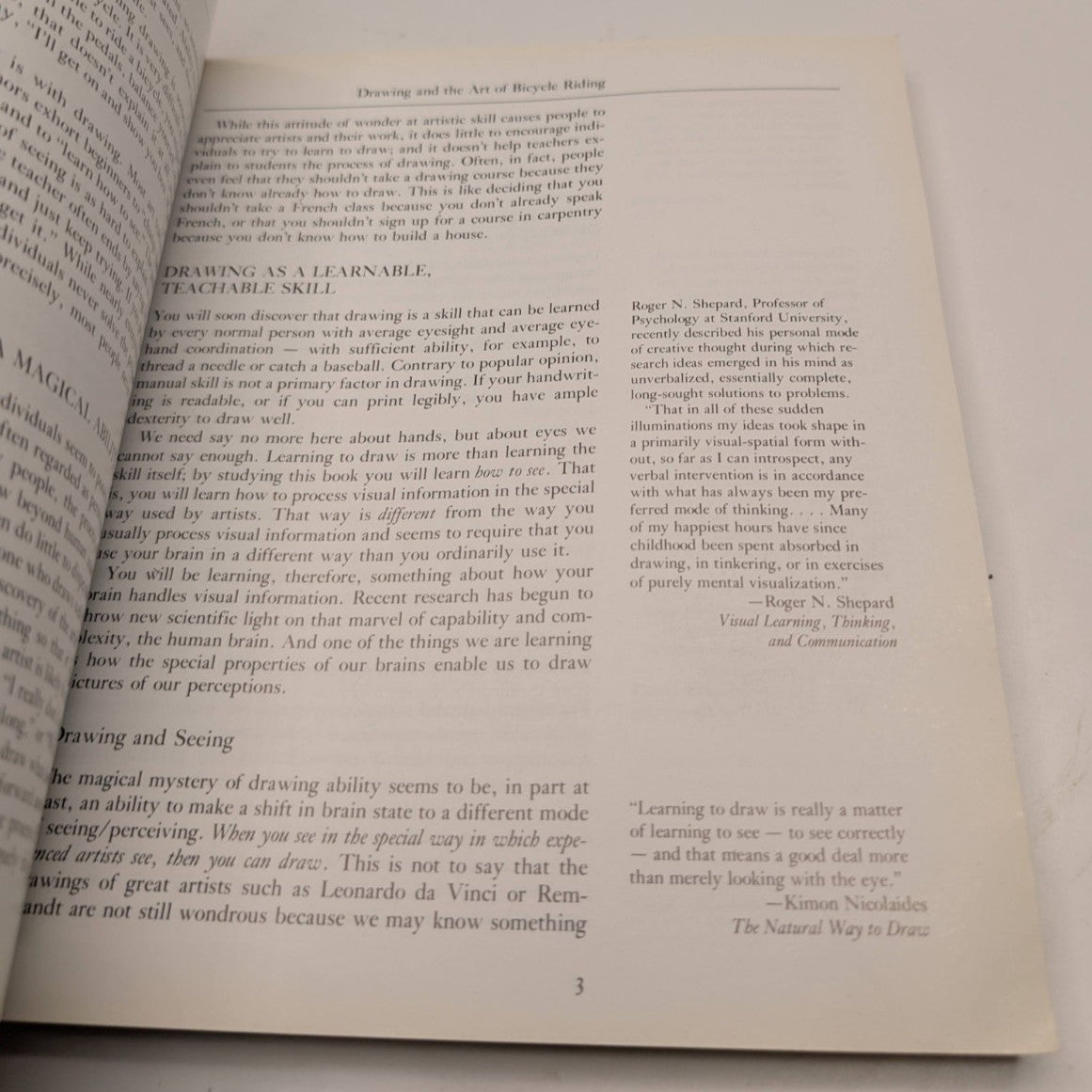 Drawing on the Right Side of the Brain by Betty Edwards – actual copy photo 6 of 10