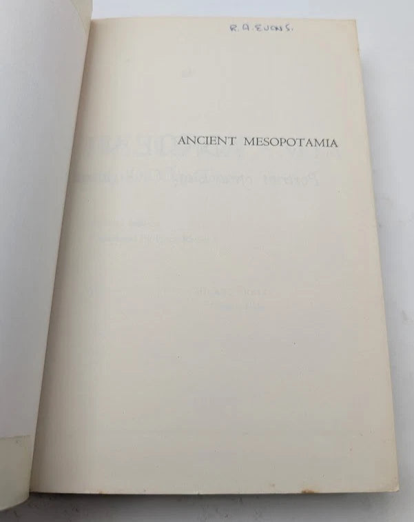 Ancient Mesopotamia Portrait of a Dead Civilization A Leo Oppenheim 1977 Revised