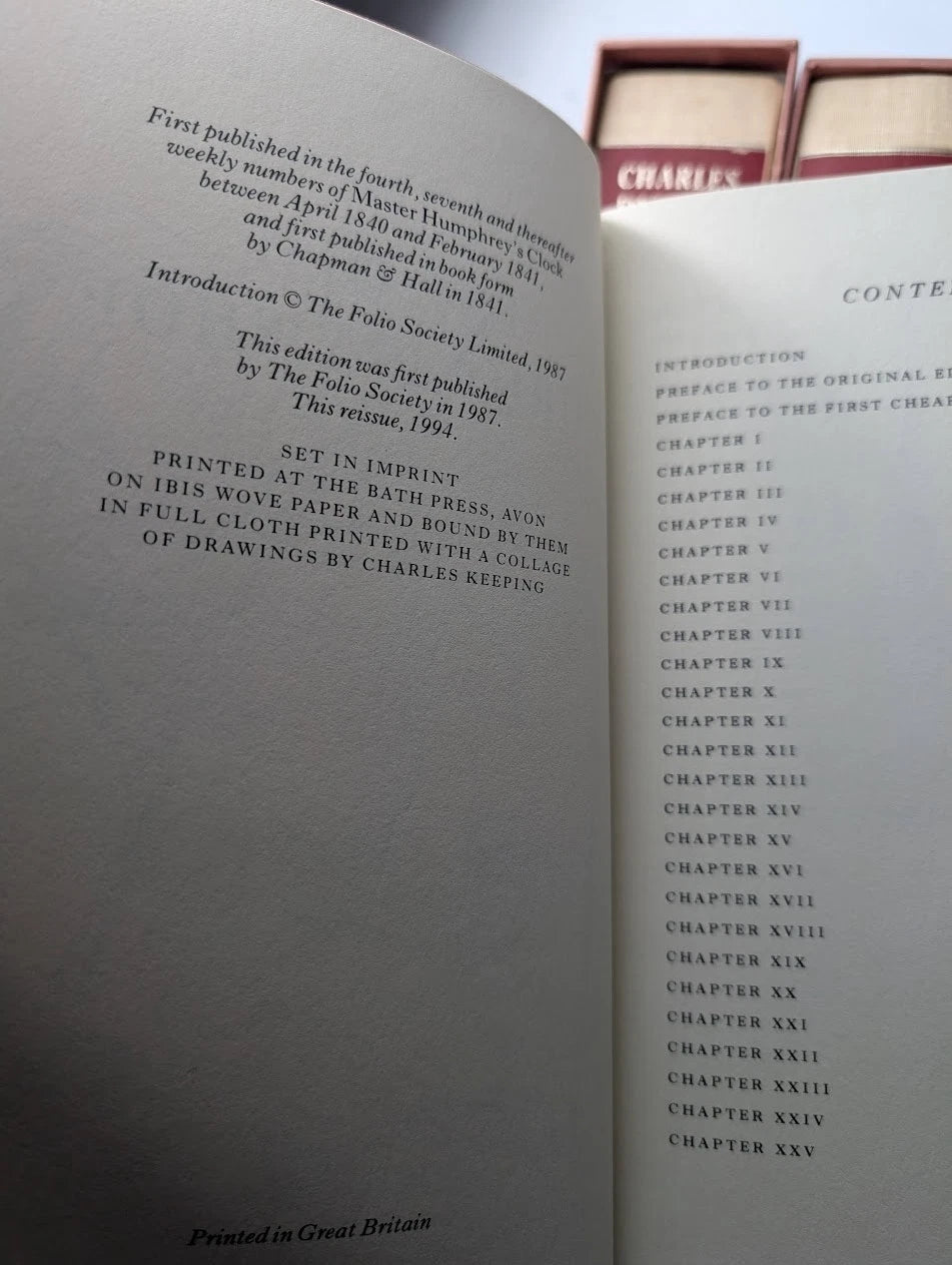 Charles Dickens Folio Society 6 Volume set with Charles Keeping art and all Slipcases