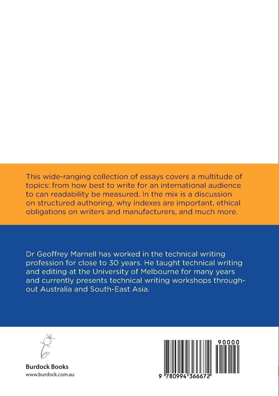 Essays on Technical Writing by Geoffrey Marnell - book detail 2