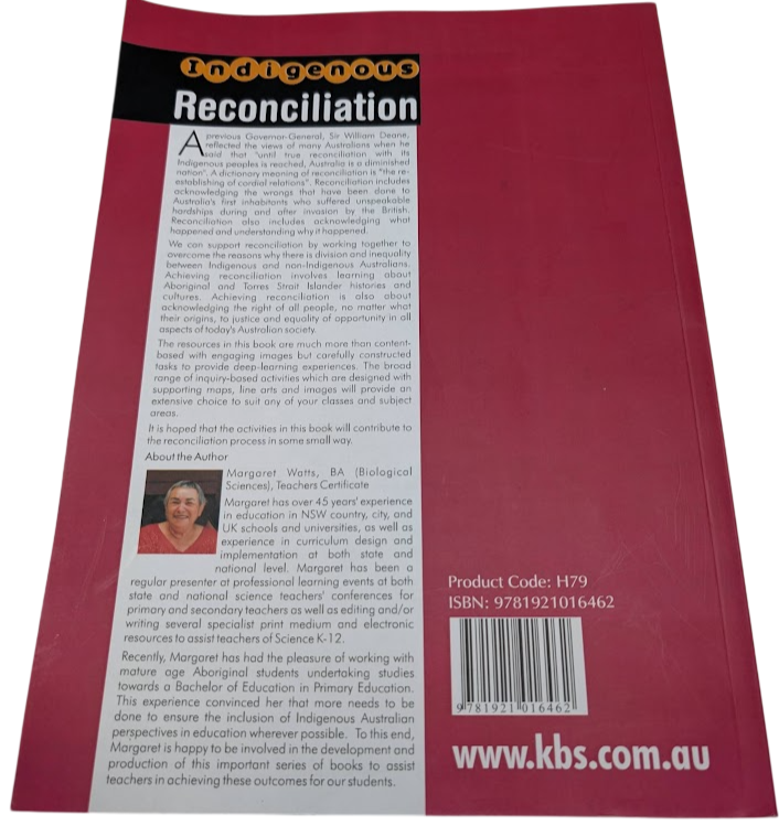 Indigenous Reconciliation by Margaret Watts - book detail 2