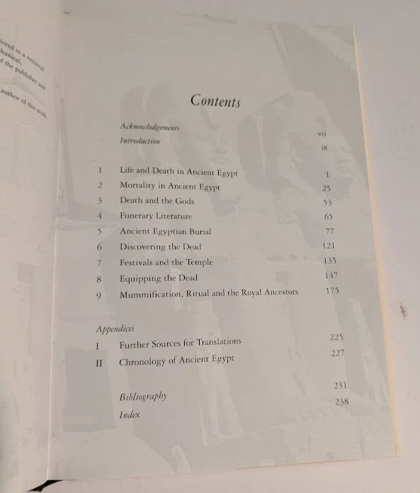 Death in Ancient Egypt by Bridget McDermott - Egyptian Culture
