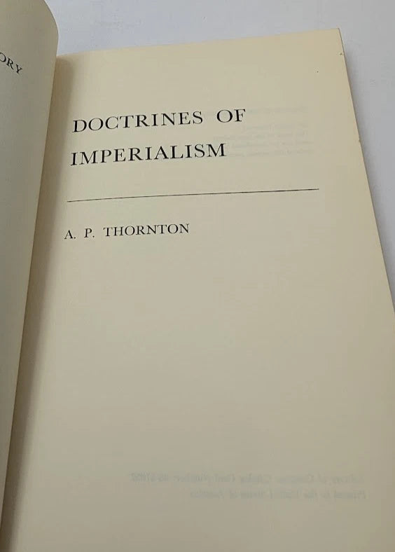 Doctrines of Imperialism by A P Thornton