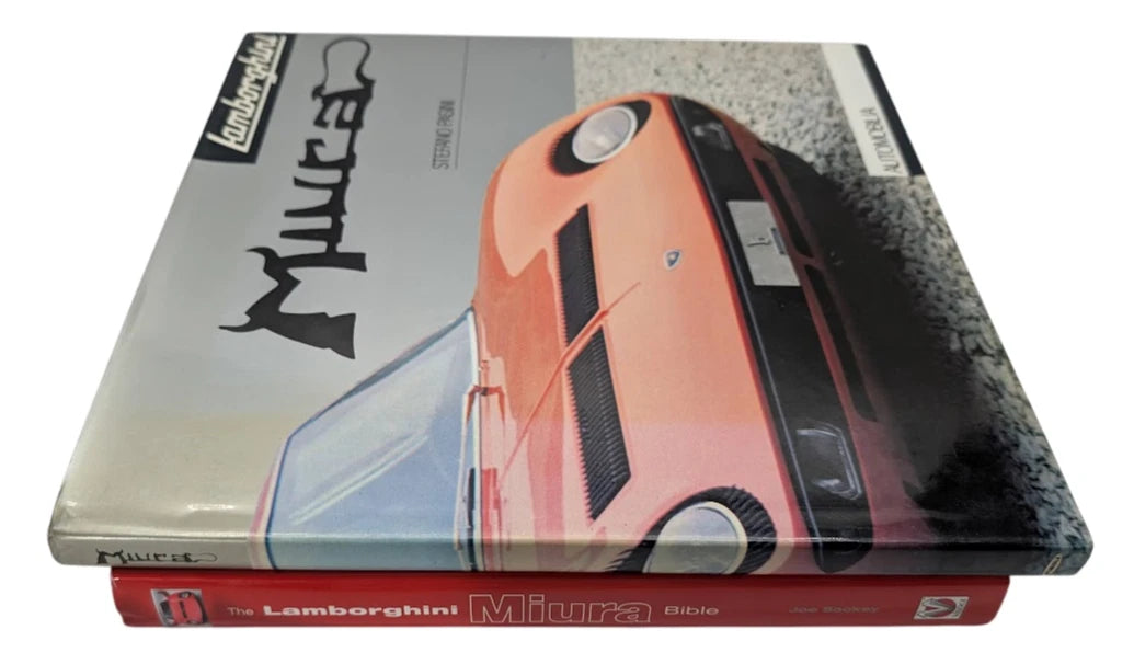 Lamborghini 2-in-1 vintage book Bundle (Miura Masterpiece by Stefano Pasini + Joe Sackey)
