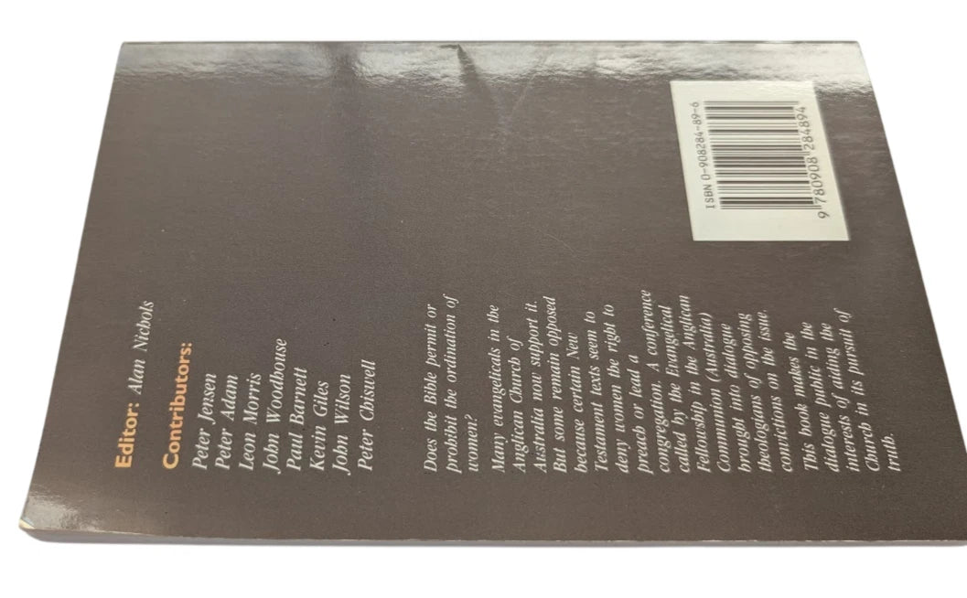 Bible and Womens Ministry Australian Dialogue Adam Nichols PB 1990 Church Women