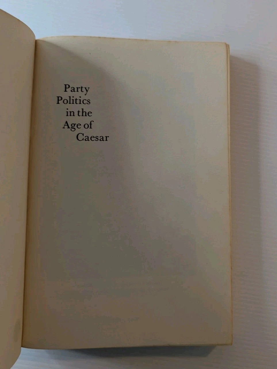 Party Politics in the Age of Caesar, actual book photo 4