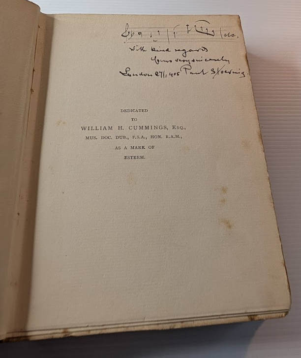 The Story of the Violin by Paul Stoeving | SIGNED Hardcover (1904) - book detail 2
