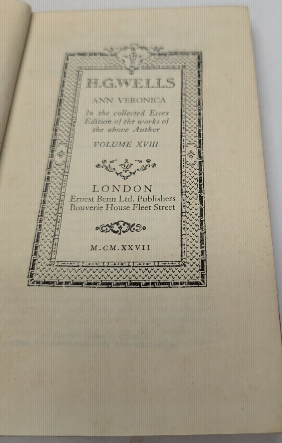 Ann Veronica by Hg Wells - book detail 6