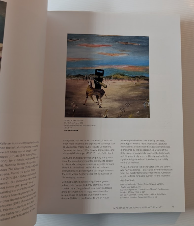 Important Australian & International Art’, 28 April 2026 by Smith & Singer - book detail 5