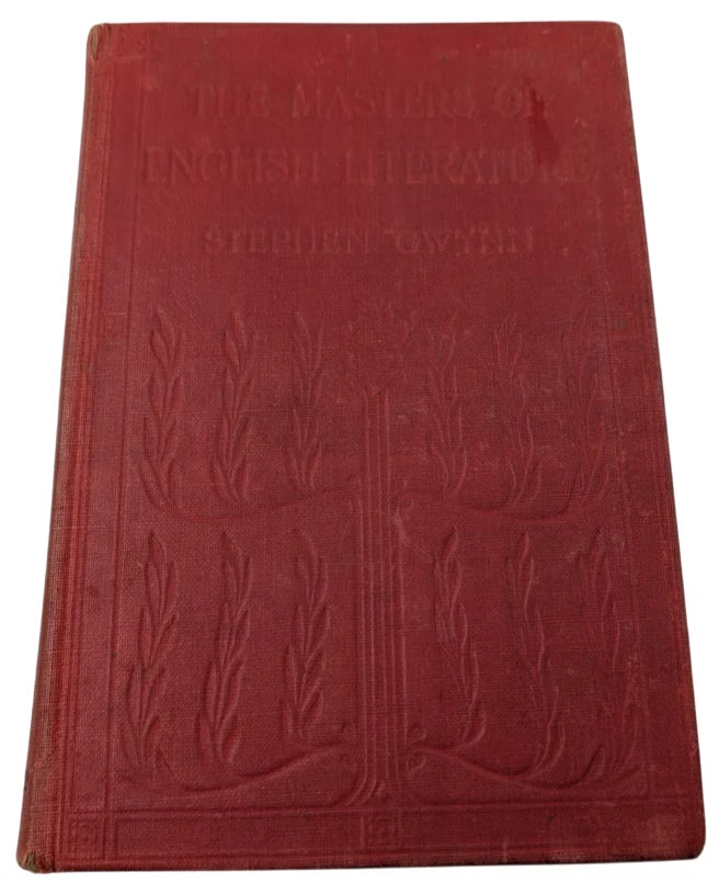 Masters Of English Literature Stephen Lucius Gwynn HC 1931 Literary Criticism photo 1