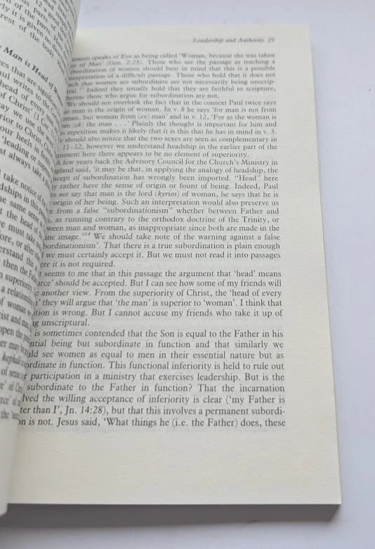 Bible and Womens Ministry Australian Dialogue Adam Nichols PB 1990 Church Women
