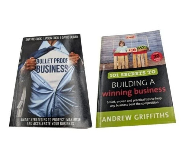 Business Book Bundle: 101 Secrets to Building a Winning Business + Bullet Proof Business - book covers