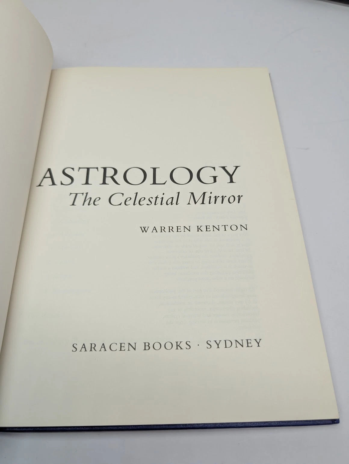 Astrology, The Celestial Mirror By Warren Kenton  HC 1974  Art over centuries