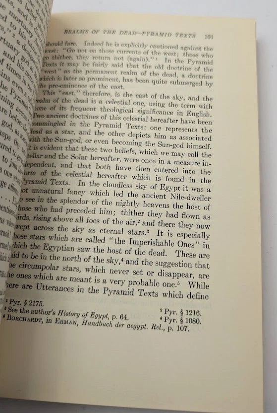 Development of Religion and Thought in Ancient Egypt James H Breasted PB 1959