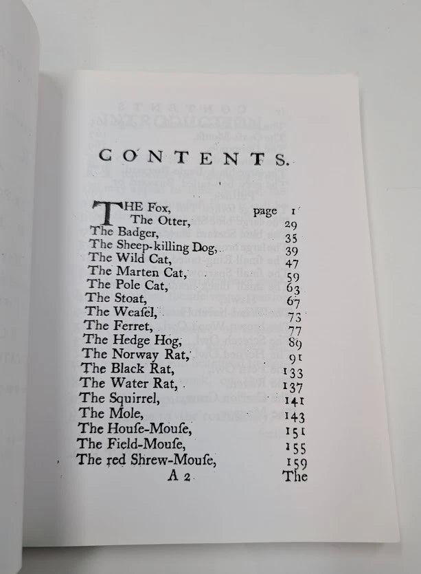 The Universal Directory for Taking Alive and Destroying Rats, 18th Century book reproduction