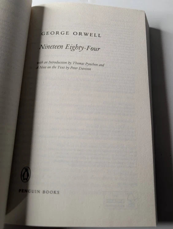 Nineteen Eighty Four (1984) by George Orwell  Dystopian Classic Fiction