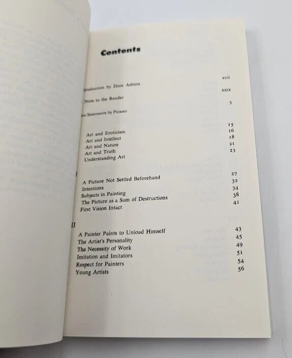 Picasso on Art Dore Ashton PB 1988 Artist Essays Modern Art Painting Biography 9780306803307 photo 4