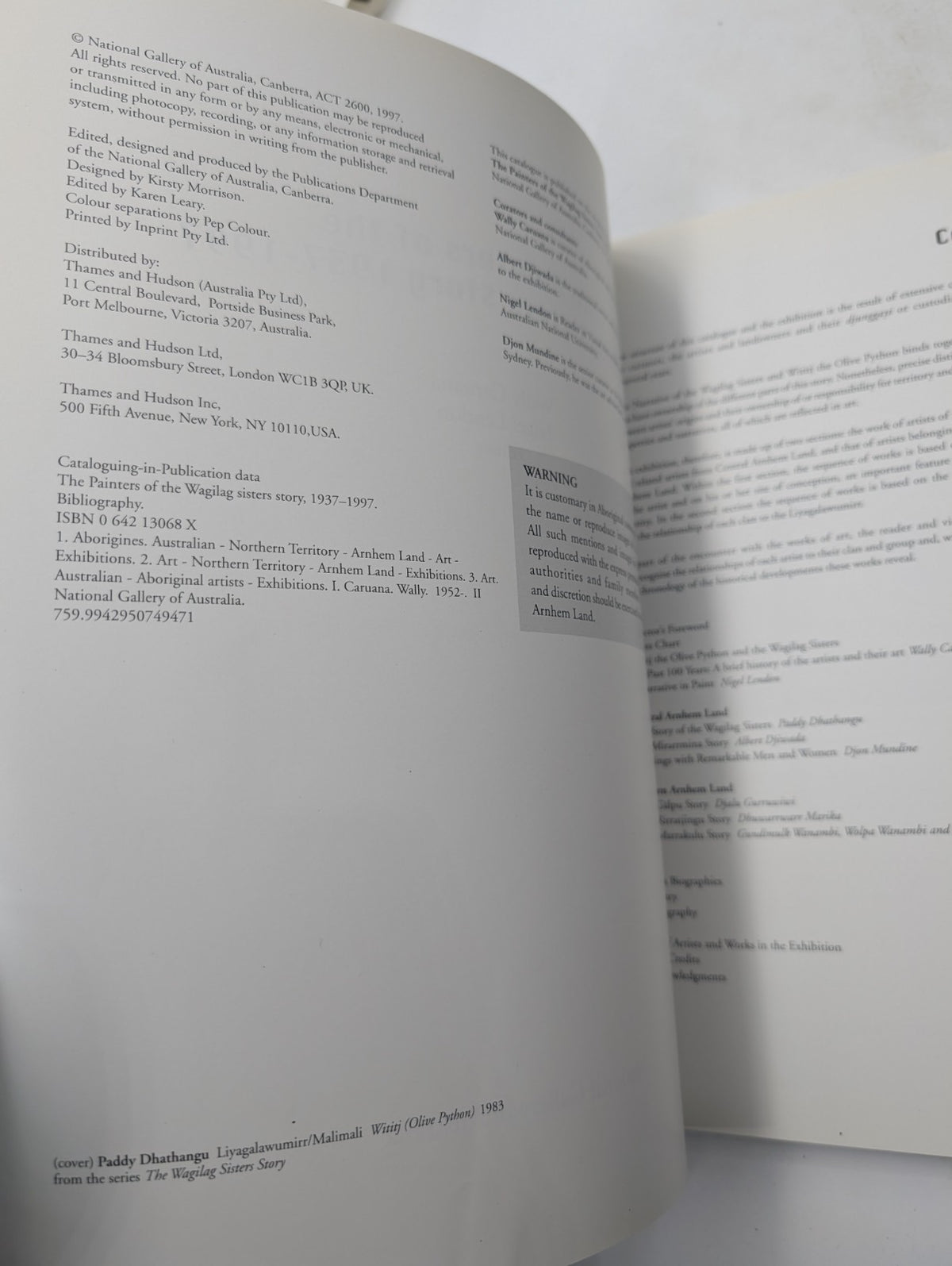 Painters of the Wagilag Sisters Story 1937- - Nigel Lendon - book detail 3