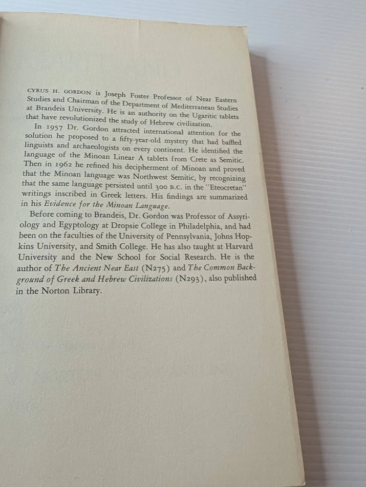 Ugarit and Minoan Crete, actual book photo 7