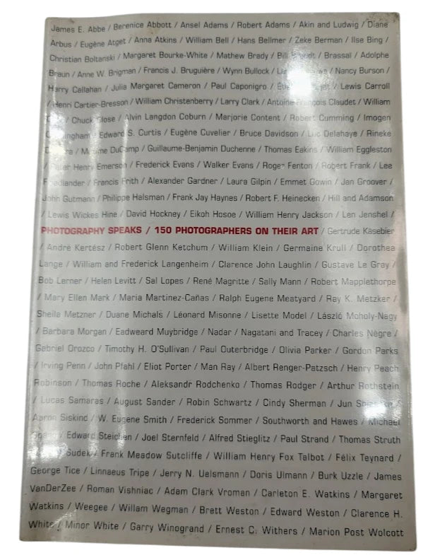 Photography Speaks 150 Photographers on Their Art Brooks Johnson 2005 Photos