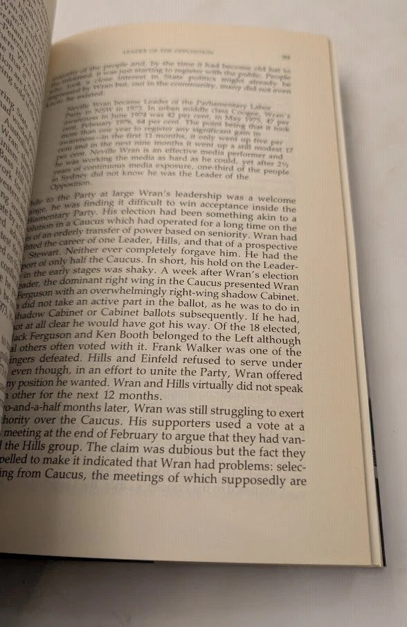 Wran: An Unauthorised Biography, actual copy photograph 6