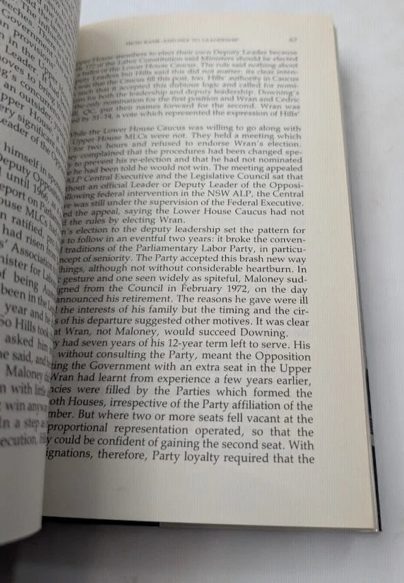 Wran: An Unauthorised Biography, actual copy photograph 5