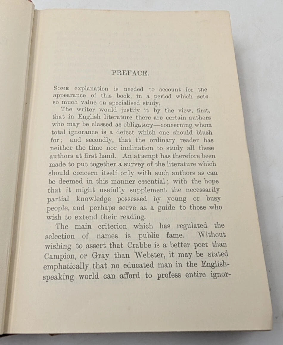 Masters Of English Literature Stephen Lucius Gwynn HC 1931 Literary Criticism photo 6