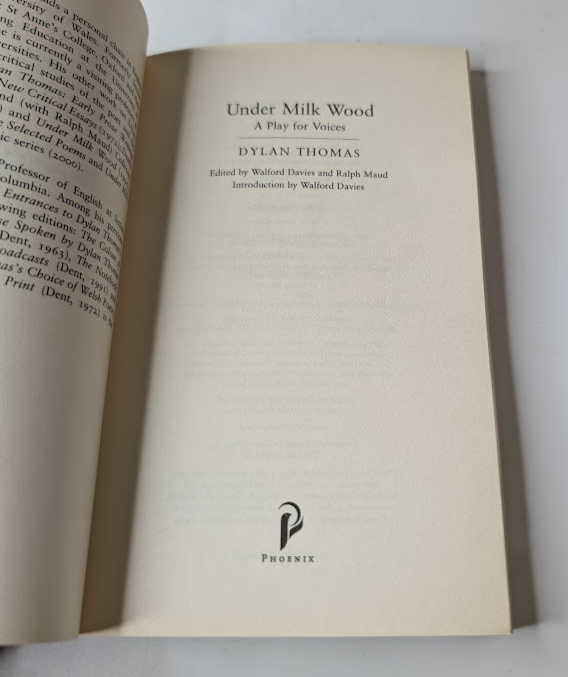 Under Milk Wood Definitive Edition by Dylan Thomas - book detail 4