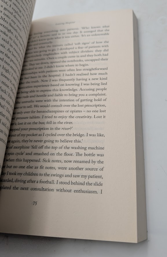 The Cure for Good Intentions, actual Pearl Press paperback copy, photograph 5 of 5