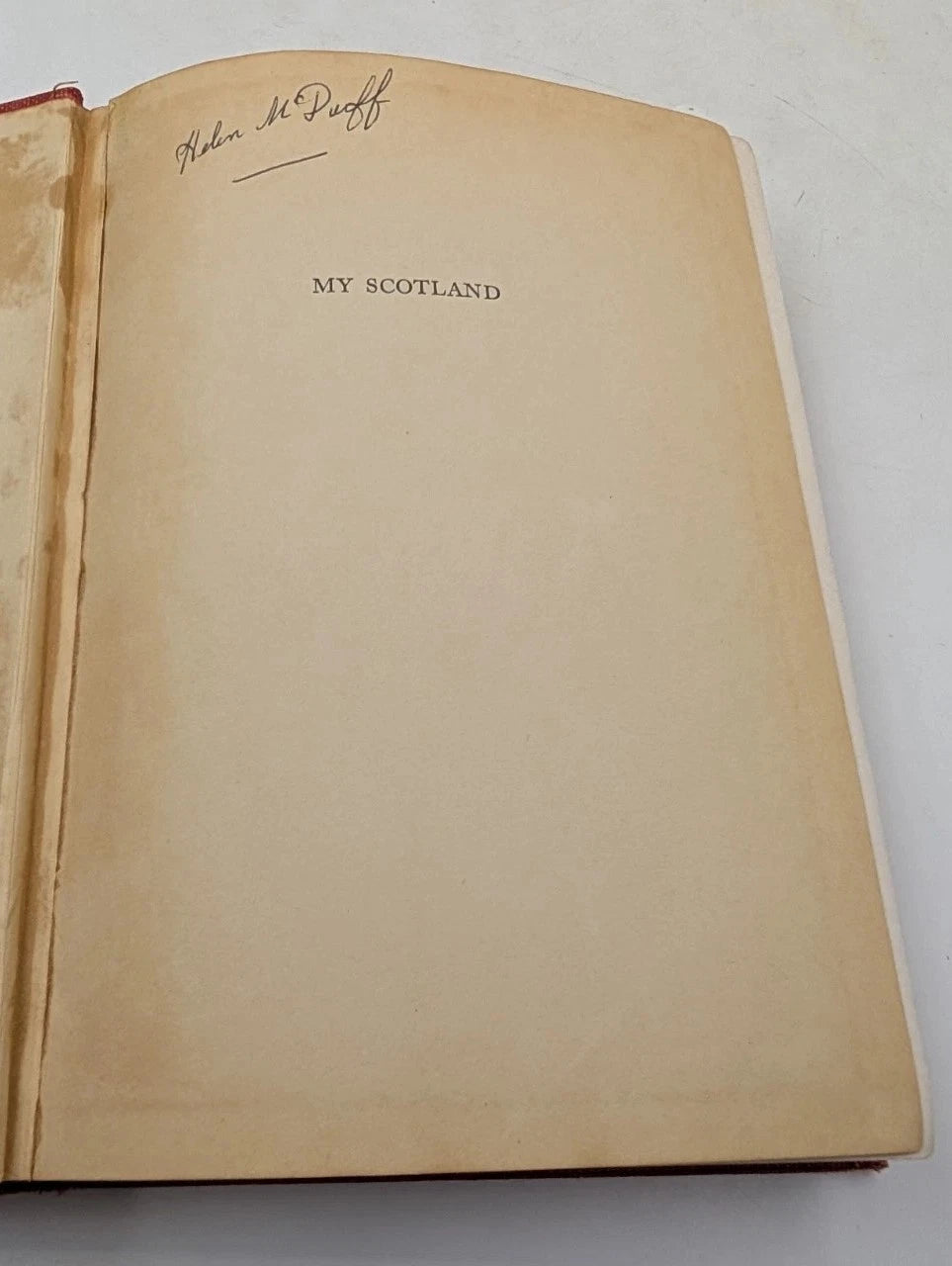 My Scotland AG Macdonell HC 1937 First Edition Scottish History Culture photo 12