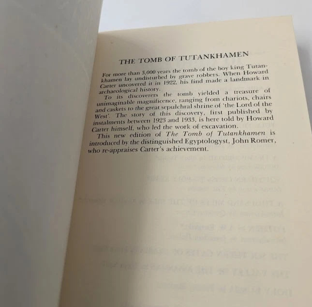 The Tomb of Tutankhamen by Howard Carter  -1983