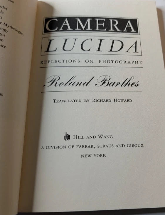 Camera Lucida: Reflections on Photography, copy photograph 4
