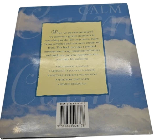 Book of Calm by Fiona Toy HC Mindfulness Relaxation Stress Relief Wellness Guide Picture 2 of 9