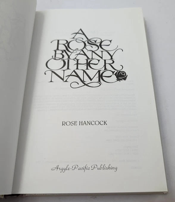 A Rose by Any Other Name Rose Hancock HC 1992 Memoir Autobiography Life Story photo 3