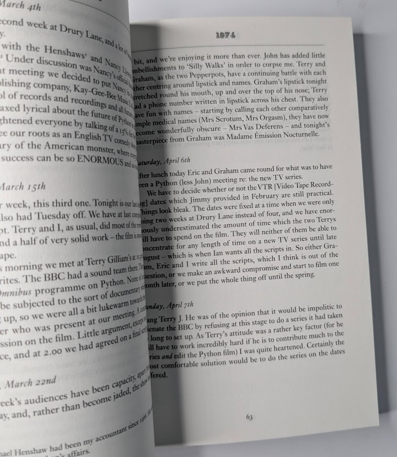 Monty Python at Work by Michael Palin - book detail 7