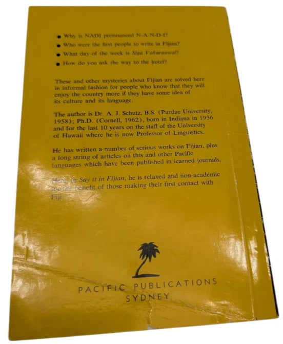 Say It in Fijian, 1972 paperback, copy photograph 2