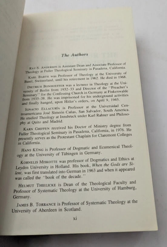 Theological Foundations for Ministry