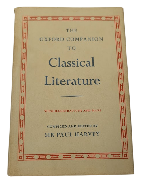 Oxford Companion to Classical Literature by Paul H. Harvey - front cover