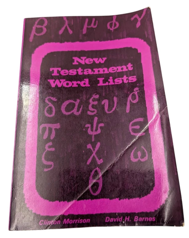 New Testament Word Lists  - koine Greek Rapid Reading by Barnes Morrison
