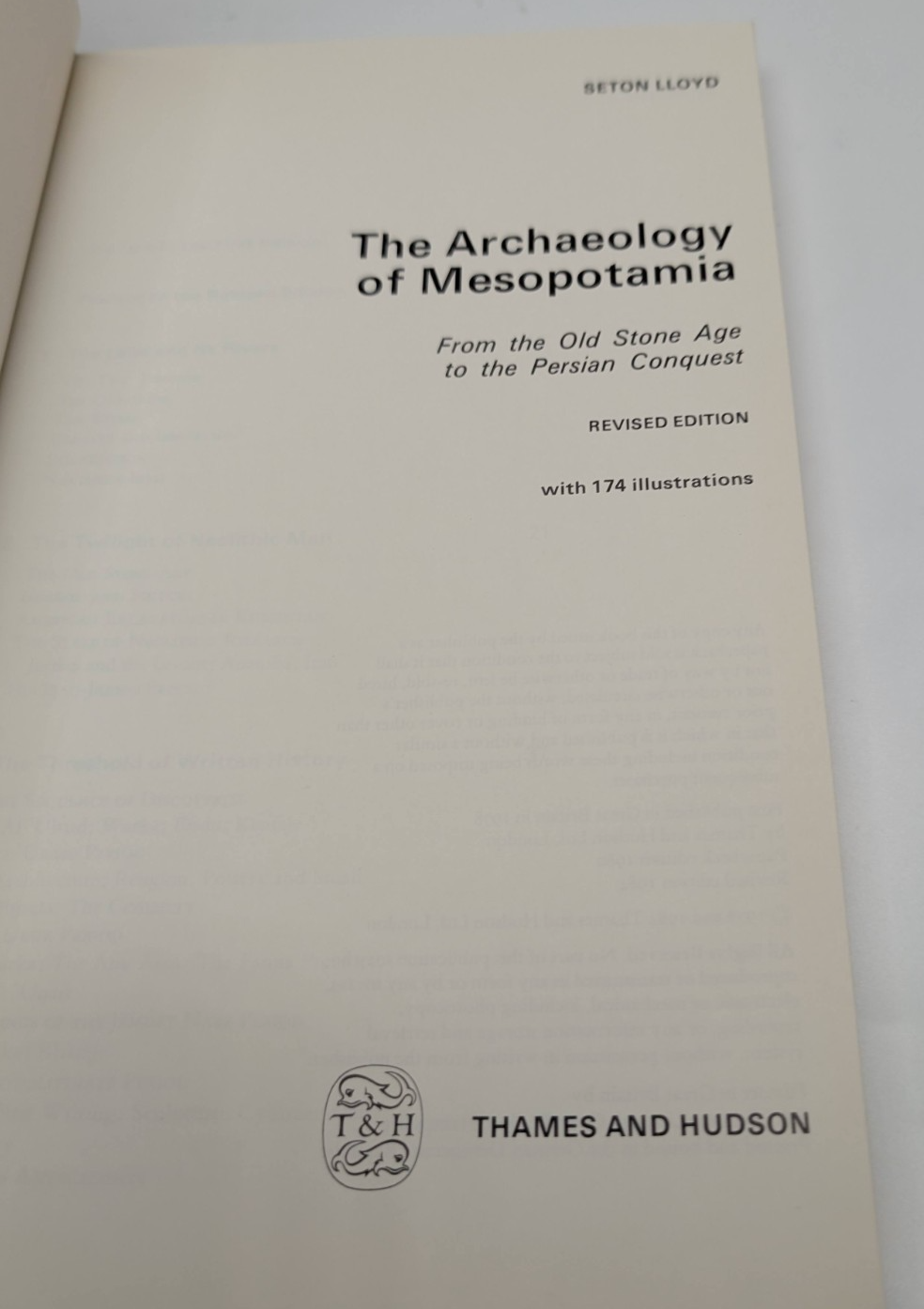 The Archaeology of Mesopotamia by Seton Lloyd - book detail 5