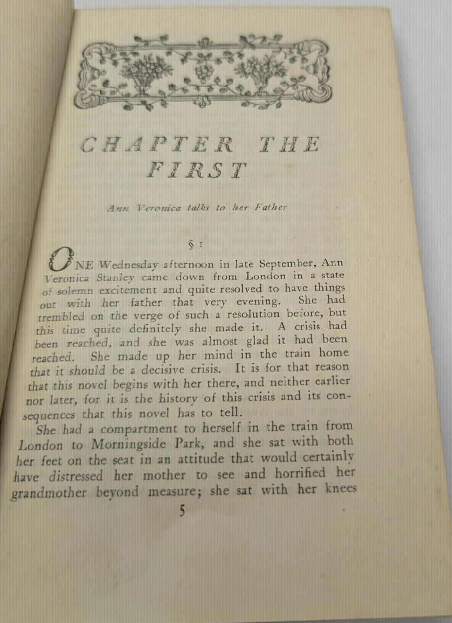 Ann Veronica  by H G Wells 1927 Hardcover